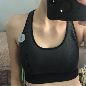 NWT Grey/Black Supportive Sports Bra